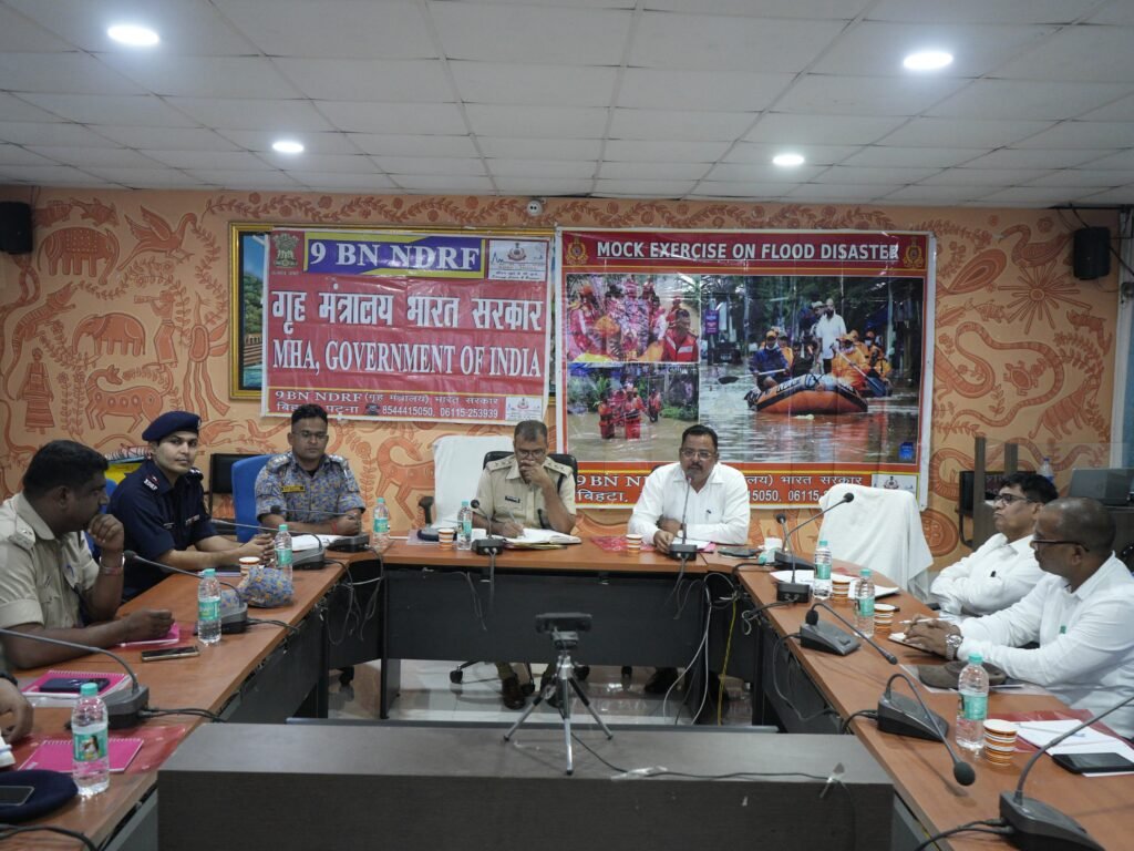 साहिबगंज में NDRF के सौजन्य से दो दिवसीय बाढ़ बचाव (Flood Water Rescue) मॉक अभ्यास की शुरुआत