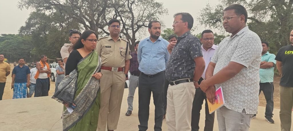 बसंतराय प्रखंड अंतर्गत लगने वाले बिसुआ मेला का किया गया निरीक्षण